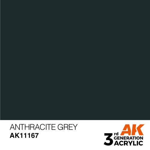 AK Interactive Anthracite Grey Acrylic Paint 17ml (AK11167)