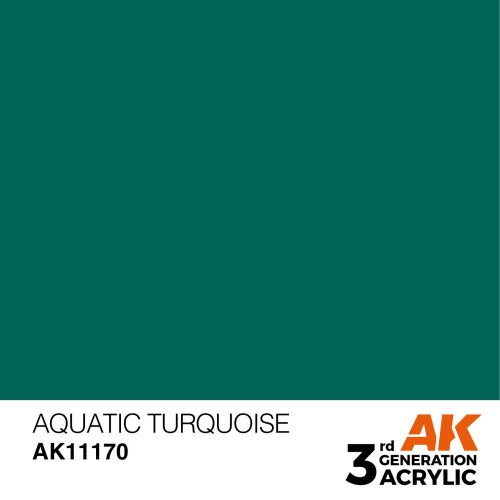 AK Interactive Aquatic Turquoise Acrylic Paint 17ml (AK11170)