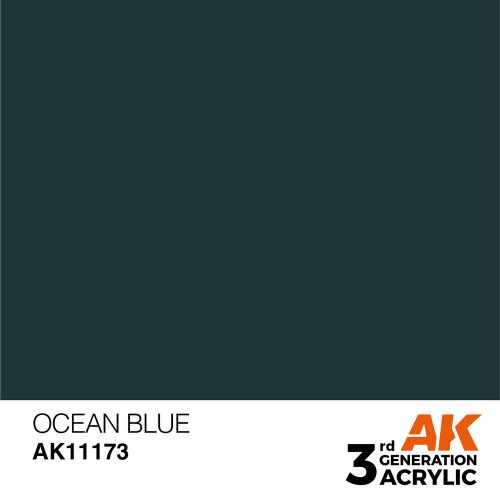 AK Interactive Ocean Blue Acrylic Paint 17ml (AK11173)