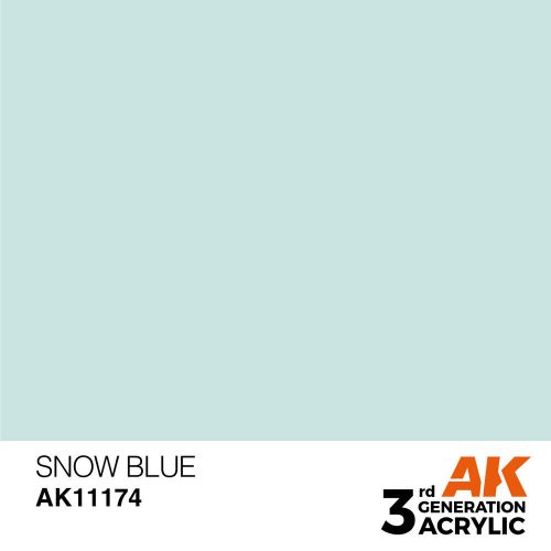 AK Interactive Snow Blue Acrylic Paint 17ml (AK11174)