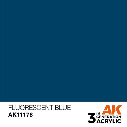 AK Interactive Fluorescent Blue Acrylic Paint 17ml (AK11178)