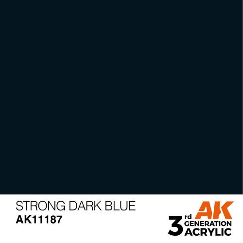 AK Interactive Strong Dark Blue Acrylic Paint 17ml (AK11187)