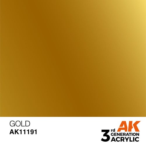 AK Interactive Gold Acrylic Paint 17ml (AK11191)