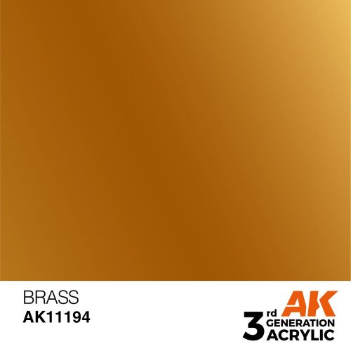 AK Interactive Brass Acrylic Paint 17ml (AK11194)