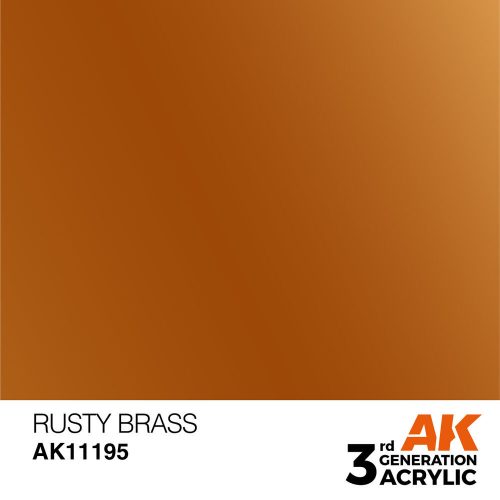 AK Interactive Rusty Brass Acrylic Paint 17ml (AK11195)