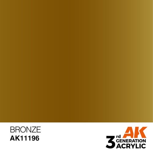 AK Interactive Bronze Acrylic Paint 17ml (AK11196)