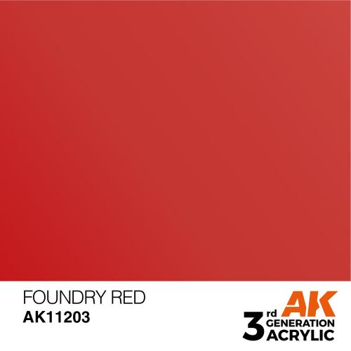 AK Interactive Foundry Red Acrylic Paint 17ml (AK11203)