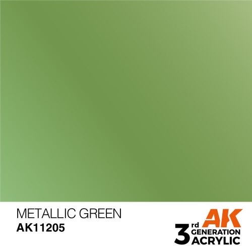 AK Interactive Metallic Green Acrylic Paint 17ml (AK11205)