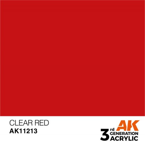 AK Interactive Clear Red Acrylic Paint 17ml (AK11213)