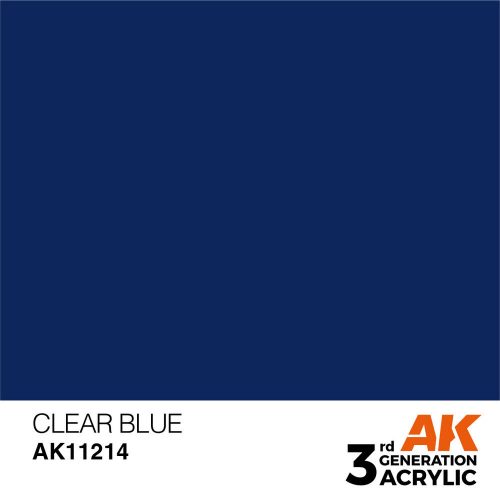 AK Interactive Clear Blue Acrylic Paint 17ml (AK11214)