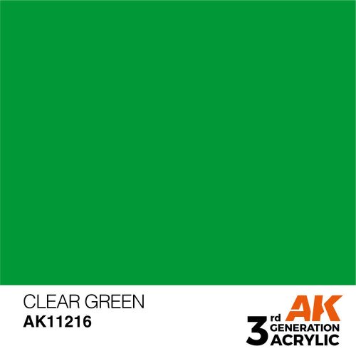 AK Interactive Clear Green Acrylic Paint 17ml (AK11216)