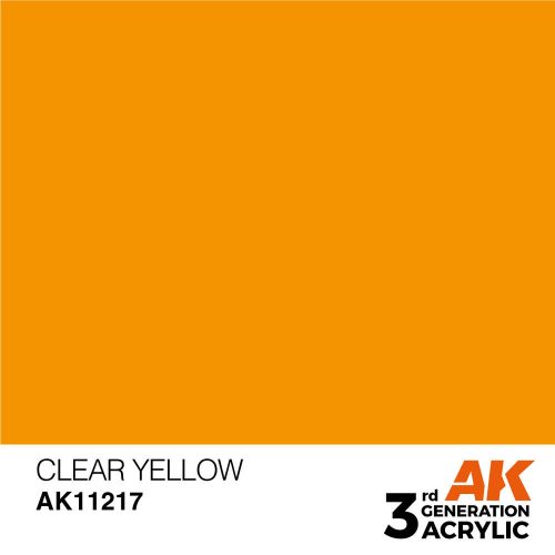 AK Interactive Clear Yellow Acrylic Paint 17ml (AK11217)