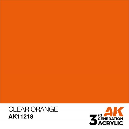 AK Interactive Clear Orange Acrylic Paint 17ml (AK11218)