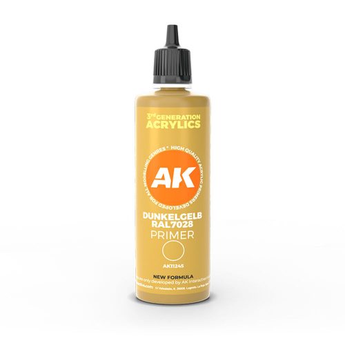 AK Interactive Dunkelgelb RAL 7028 dark yellow surface Primer 100 ml 3GEN (AK11245)