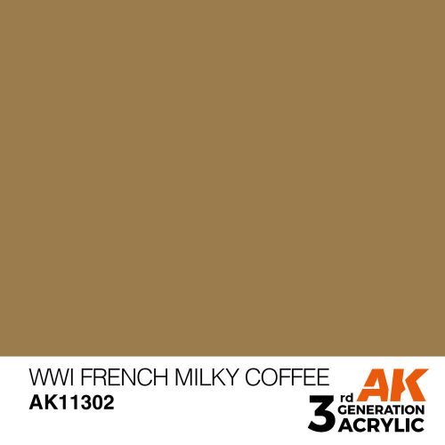 AK Interactive WWI French Milky Coffee Acrylic Paint 17 ml (AK11302)