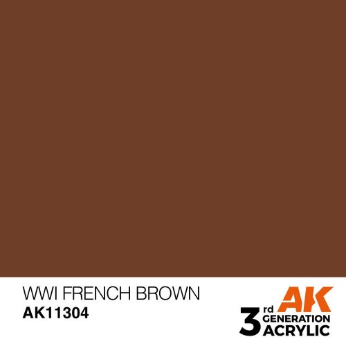 AK Interactive WWI French Brown Acrylic Paint 17 ml (AK11304)