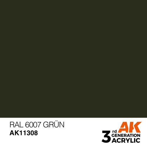 AK Interactive RAL 6007 Grün Acrylic Paint 17 ml (AK11308)