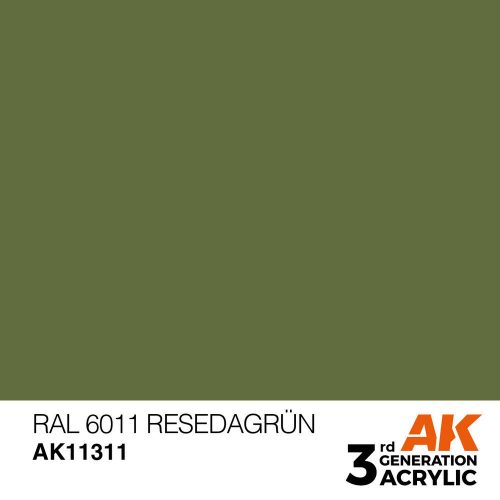 AK Interactive RAL 6011 Resedagrün Acrylic Paint 17 ml (AK11311)