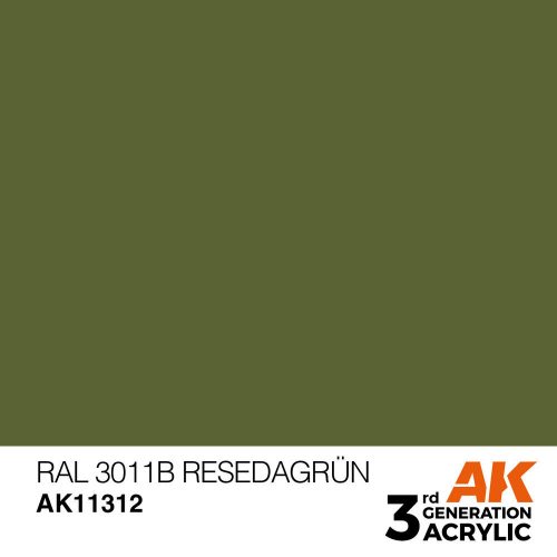 AK Interactive RAL 6011B Resedagrün Acrylic Paint 17 ml (AK11312)