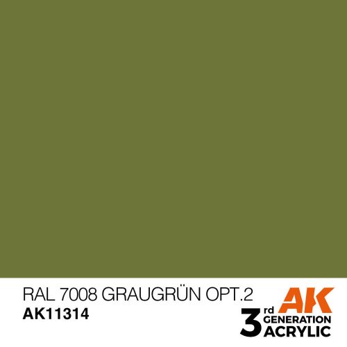 AK Interactive RAL 7008 Graugrün Opt 2 Acrylic Paint 17 ml (AK11314)