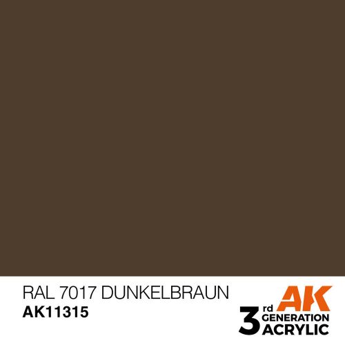 AK Interactive RAL 7017 Dunkelbraun Acrylic Paint 17 ml (AK11315)