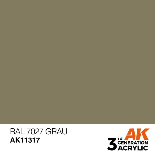 AK Interactive RAL 7027 Grau Acrylic Paint 17 ml (AK11317)