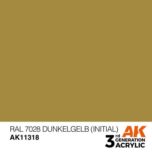 AK Interactive RAL 7028 Dunkelgelb (Initial) Acrylic Paint 17 ml (AK11318)