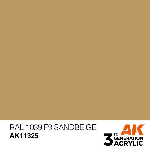 AK Interactive RAL 1039 F9 Sandbeige Acrylic Paint 17 ml (AK11325)