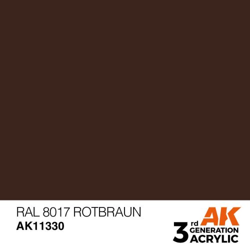 AK Interactive RAL 8017 Rotbraun Acrylic Paint 17 ml (AK11330)