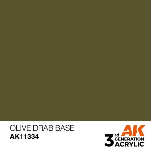 AK Interactive Olive Drab Base Acrylic Paint 17 ml (AK11334)