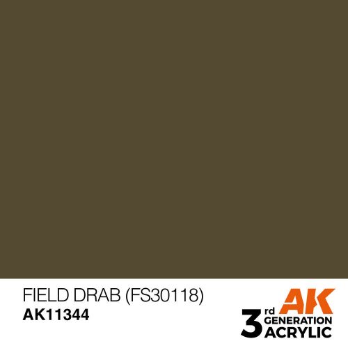 AK Interactive Field Drab (FS30118) Acrylic Paint 17 ml (AK11344)