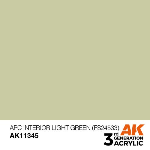 AK Interactive APC Interior Light Green (FS24533) Acrylic Paint 17 ml (AK11345)