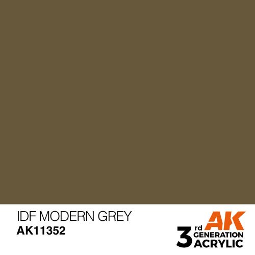 AK Interactive IDF Modern Grey Acrylic Paint 17 ml (AK11352)