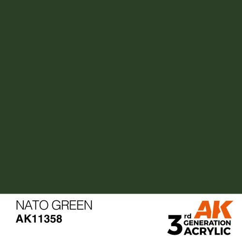 AK Interactive NATO Green Acrylic Paint 17 ml (AK11358)