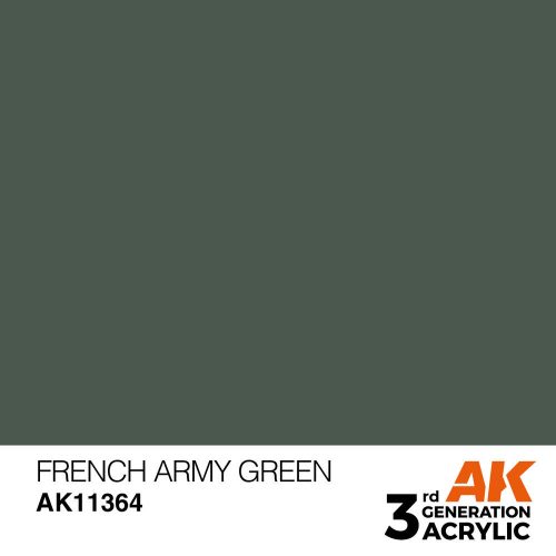 AK Interactive French Army Green Acrylic Paint 17 ml (AK11364)