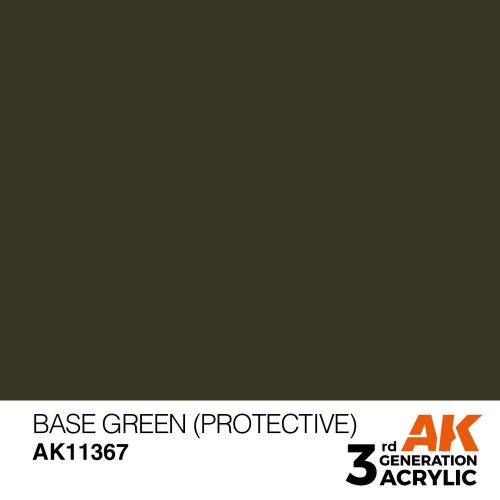 AK Interactive Base Green (Protective) Acrylic Paint 17 ml (AK11367)