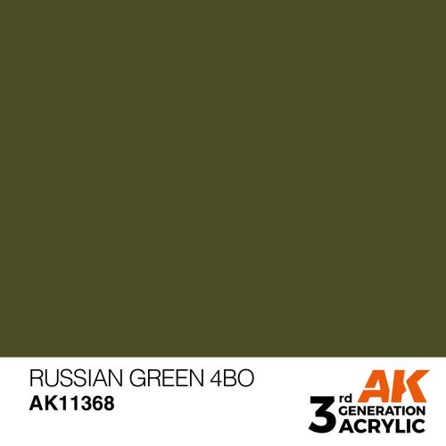 AK Interactive Russian Green 4BO Acrylic Paint 17 ml (AK11368)