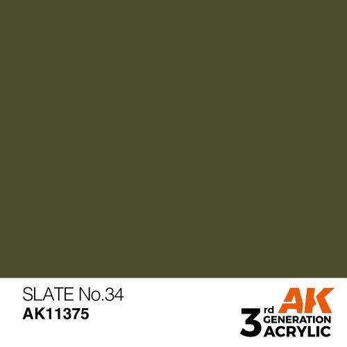 AK Interactive Slate No34 Acrylic Paint 17 ml (AK11375)