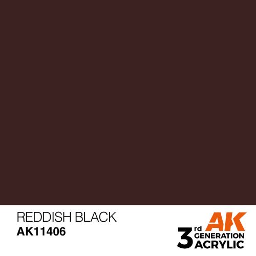 AK Interactive Reddish Black Acrylic Paint 17 ml (AK11406)