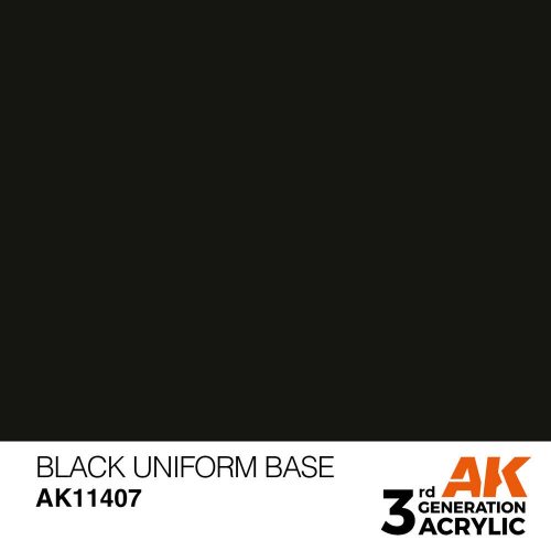 AK Interactive Black Uniform Base Acrylic Paint 17 ml (AK11407)