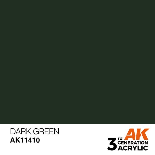 AK Interactive Dark Green Acrylic Paint 17 ml (AK11410)