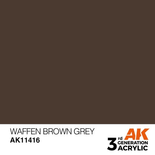 AK Interactive Waffen Brown Grey Acrylic Paint 17 ml (AK11416)