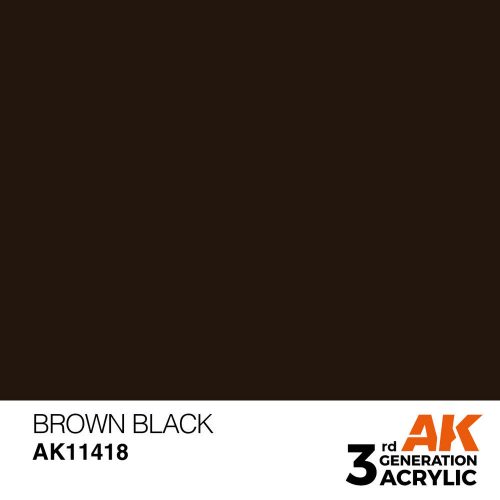 AK Interactive Brown Black Acrylic Paint 17 ml (AK11418)