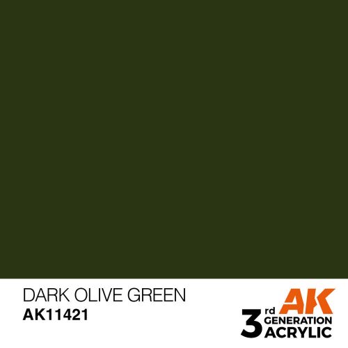 AK Interactive Dark Olive Green Acrylic Paint 17 ml (AK11421)