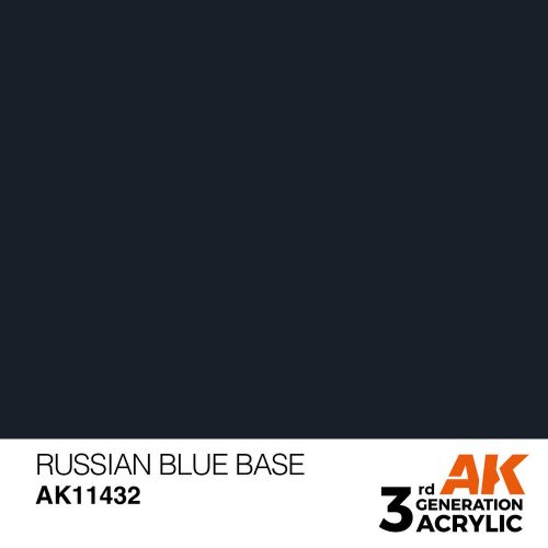 AK Interactive Russian Blue Base Acrylic Paint 17 ml (AK11432)