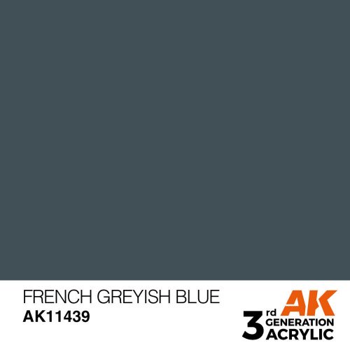 AK Interactive French Greyish Blue Acrylic Paint 17 ml (AK11439)