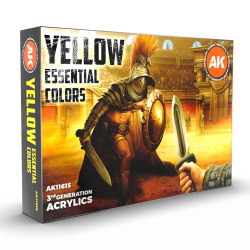 AK Interactive YELLOW ESSENTIAL COLORS 3GEN SET (AK11615)