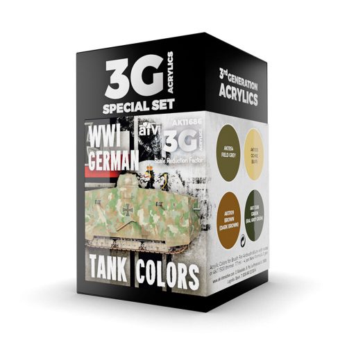 AK Interactive WWI GERMAN TANK COLORS (AK11686)