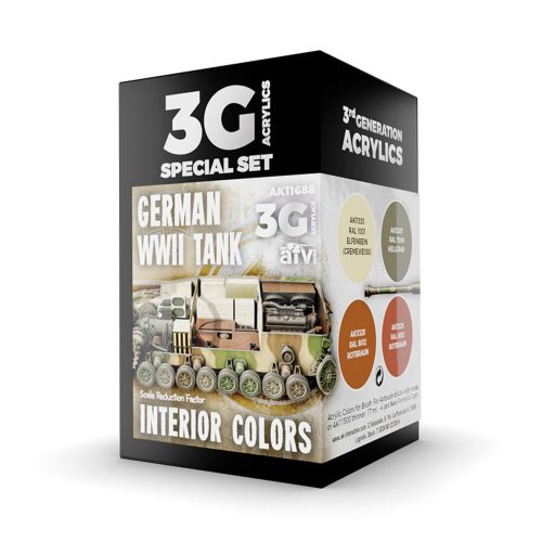 AK Interactive WWII GERMAN TANK INTERIOR COLORS (AK11688)