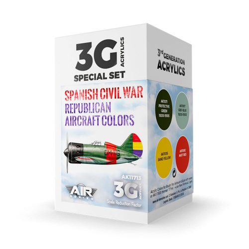 AK Interactive Spanish Civil War Republican Aircraft Colors SET (AK11713)